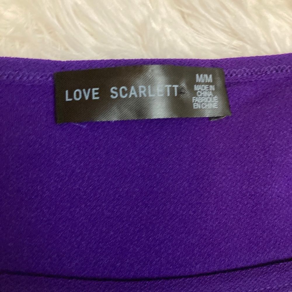 Love Scarlett Tops Women’s Size Medium Purple Blouse - Picture 5 of 7